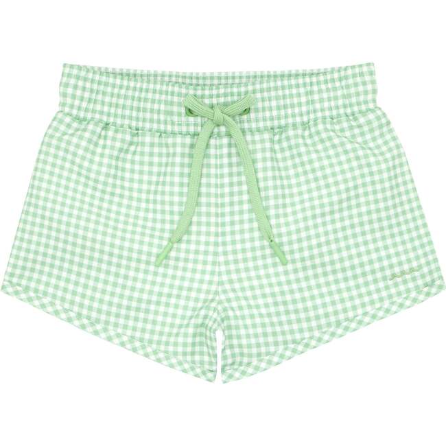 Palm Gingham Boardie - Swim Trunks - 1