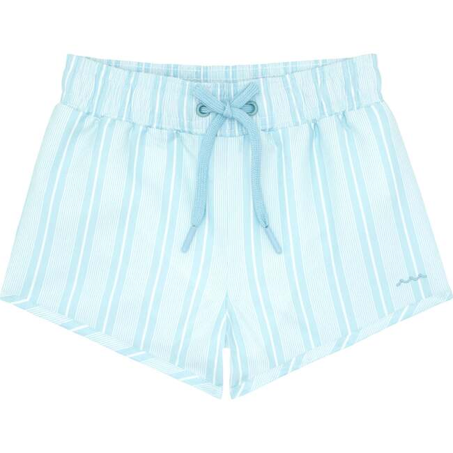 Pacific Blue Stripe Boardie - Swim Trunks - 1