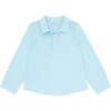 Pacific Blue Long Sleeve Pop Over Shirt - T-Shirts - 1 - thumbnail