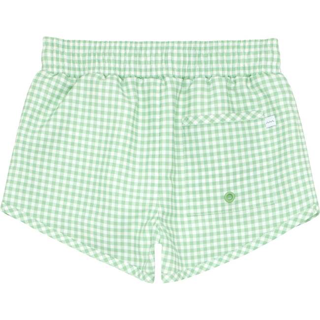 Palm Gingham Boardie - Swim Trunks - 4
