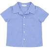 Boys Sky Blue Gingham Short Sleeve Button Down Shirt - Button Downs - 1 - thumbnail