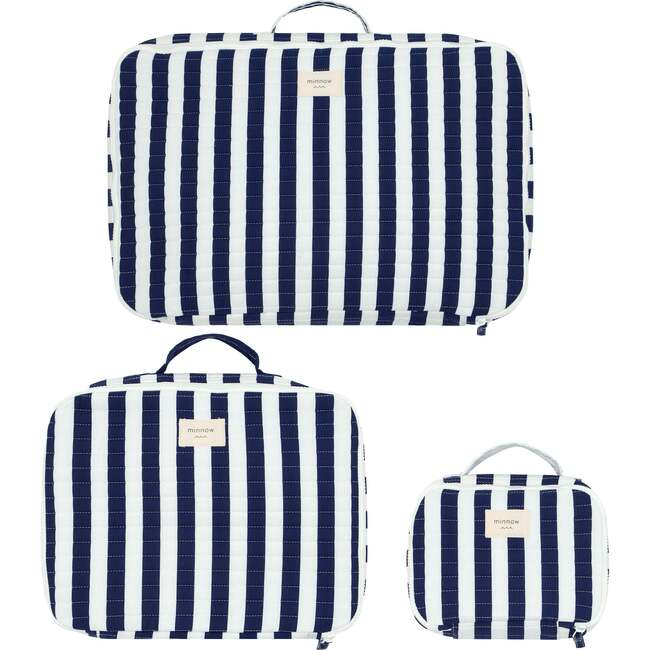 Navy Cabana Stripe Packing Cubes