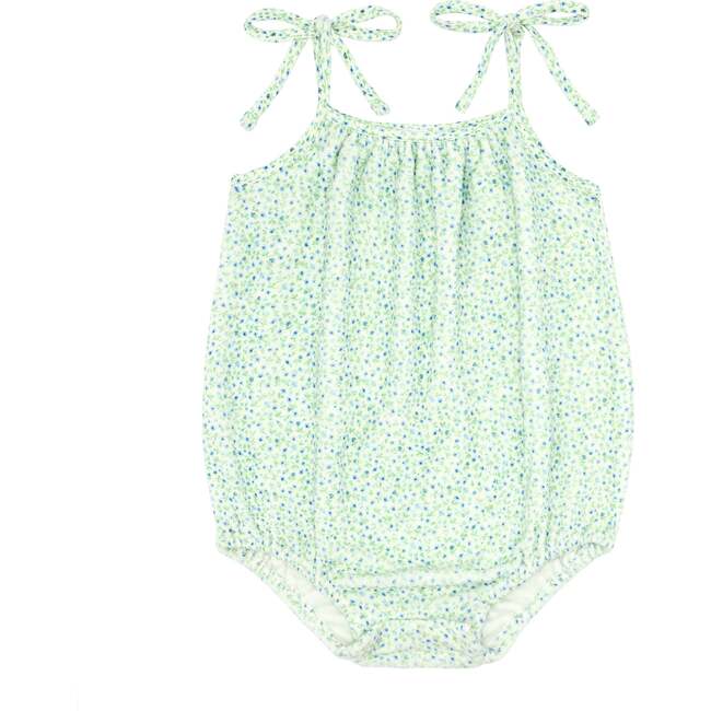 Hibiscus Ditsy Romper With Shoulder Ties