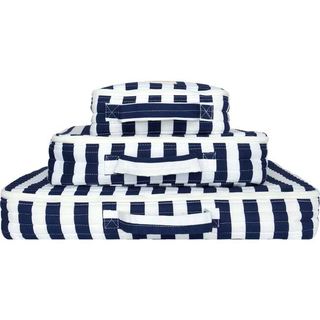 Navy Cabana Stripe Packing Cubes - Bags - 2
