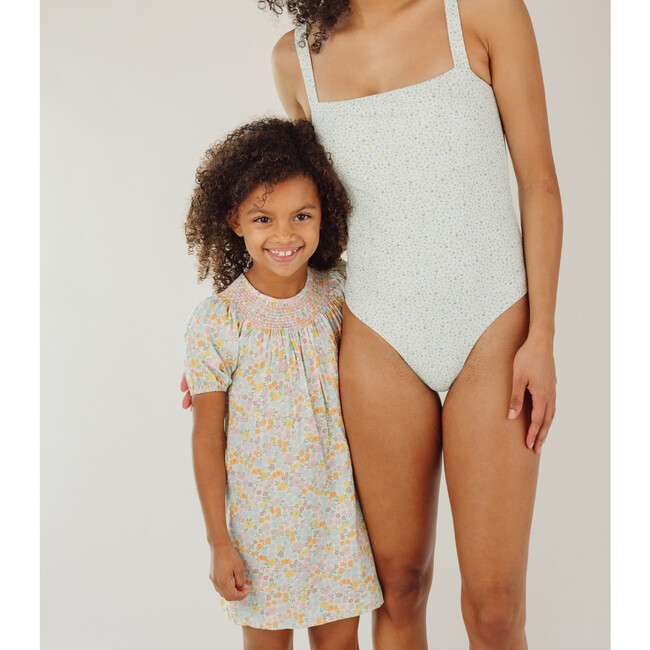 Hawaiian Floral Sleeve Smocked Dress - Dresses - 4