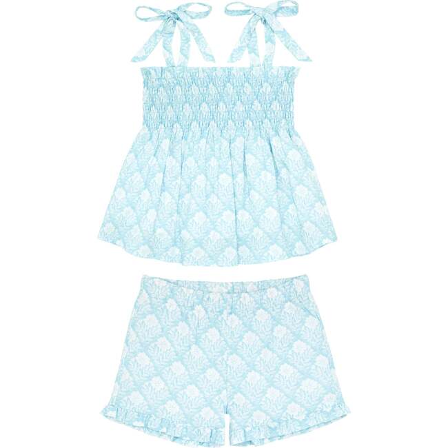Plumeria Quilt Smocked Short Set - Mixed Apparel Set - 1