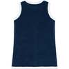 Girls Navy French Terry Sleeveless Button Down Dress - Dresses - 6