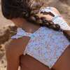 Hawaiian Floral Ruffle Strap Diamond Smocked Bikini - Two Pieces - 6