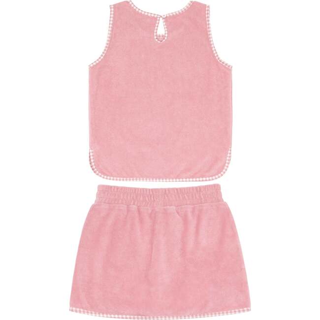 Pink Guava French Terry Tank Top And Skort Set - Mixed Apparel Set - 4