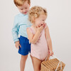 Cove Blue Drawstring Ultra-Soft Twill Shorts - Shorts - 3