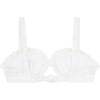 Women's Eyelet Tie Knot Bikini Top, White - Two Pieces - 3