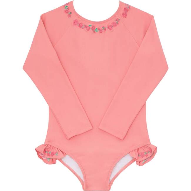 Minnow X Fanm Mon Girls Hibiscus Rashguard One Piece - One Pieces - 1