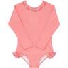 Minnow X Fanm Mon Girls Hibiscus Rashguard One Piece - One Pieces - 1 - thumbnail