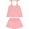Minnow X Fanm Mon Girls Hibiscus Tie Knot Short Set - Mixed Apparel Set - 1 - thumbnail