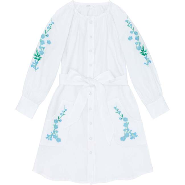 Minnow X Fanm Mon Women's Coconut Grove White Long Sleeve Dress - Dresses - 1