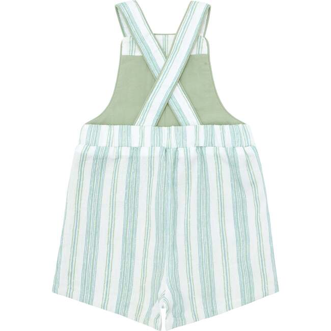 Minnow X Sister Parish Boys Cumberland Stripe Short Overall - Overalls - 5