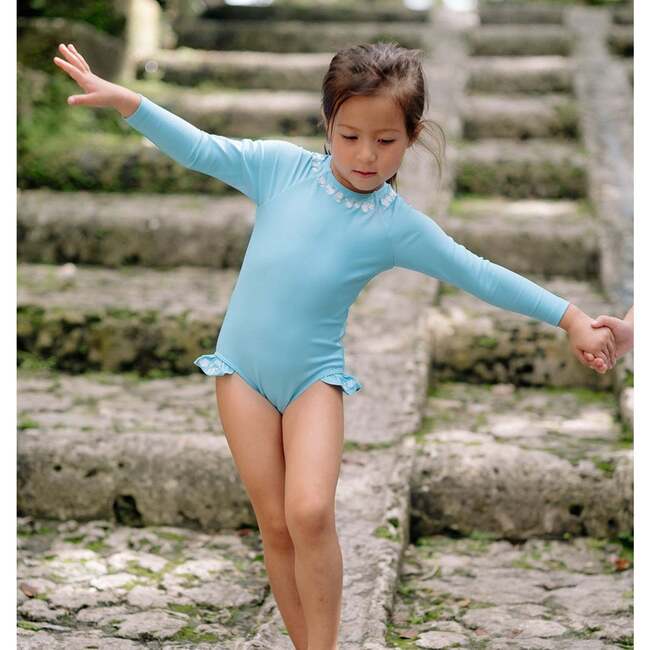 Minnow X Fanm Mon Girls Lagoon Rashguard One Piece - One Pieces - 2