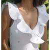 Minnow X Fanm Mon Women's Coconut Grove White Ruffle One Piece - One Pieces - 3
