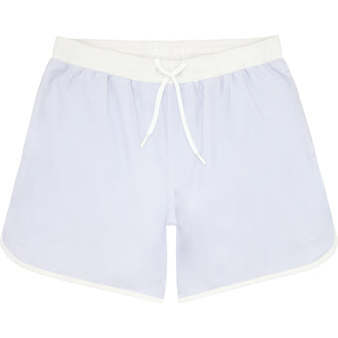 Bay Embroidered Minnow Logo Boardie, Lavender - Swim Trunks - 1