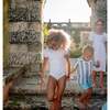 Minnow X Fanm Mon Girls Coconut Grove White Puff Sleeve One Piece - One Pieces - 4