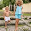Minnow X Fanm Mon Boys Coconut Grove White Linen Short - Shorts - 3
