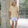 Minnow X Fanm Mon Boys Coconut Grove White Linen Short - Shorts - 4