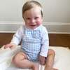 Boys Oasis Blue Gingham Overall - Overalls - 2