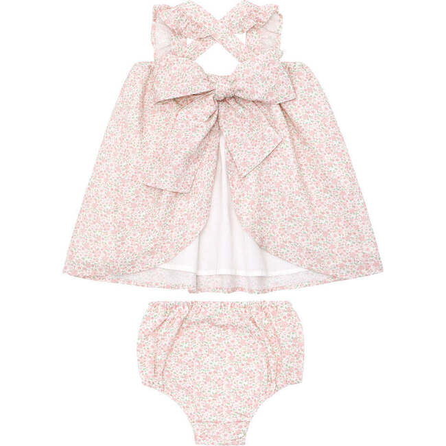 Baby Antique Floral Flutter Tank Bloomer Set - Dresses - 2