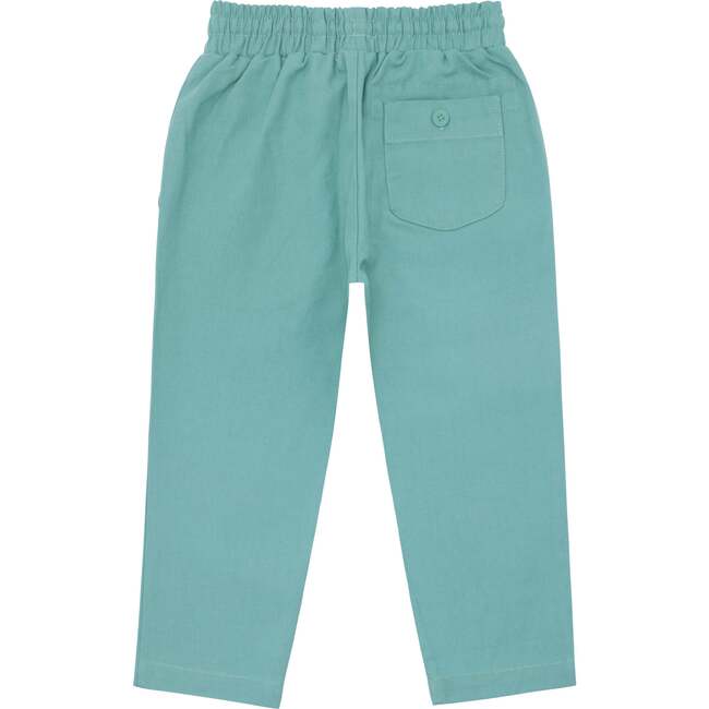 Boys Sea Blue Canvas Pant - Pants - 7