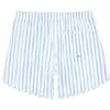 Bahamian Embroidered Minnow Logo Boardie, Blue Stripe - Swim Trunks - 4