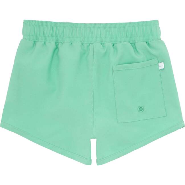 Abaco Side Stripe Boardie, Green - Swim Trunks - 4