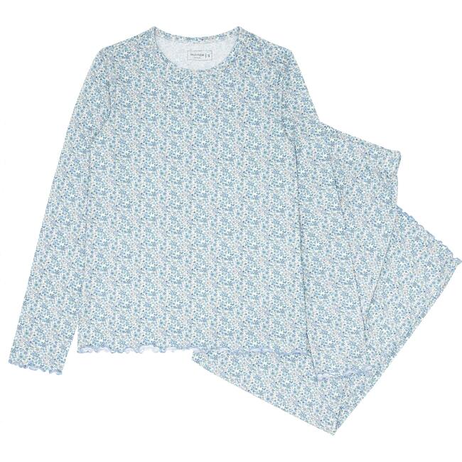 Women's Slate Floral Pima Pajamas Set