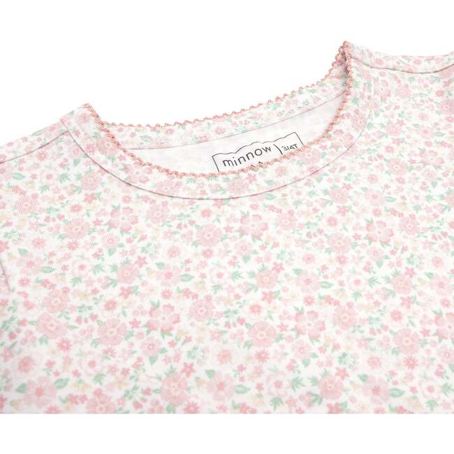 Girls Antique Floral Pima Pajama Set - Pajamas - 3