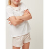 Girls Antique Floral T-Shirt And Short Set - Mixed Apparel Set - 2