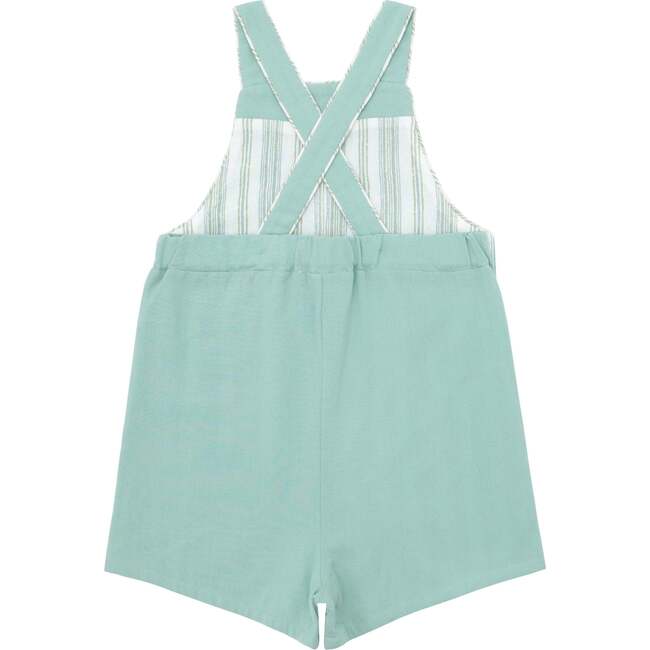 Boys Sea Blue Short Overall - Overalls - 3