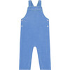 Babys Corduroy Adjustable Straps Elastic Back Snap Overalls, Lagoon Blue - Overalls - 1 - thumbnail