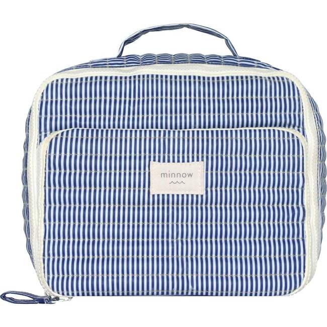 Navy Stripe Coated Lunchbox