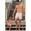 Mens Café Stripe Boardie - Swim Trunks - 2