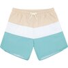 Mens Café Colorblock Boardie - Swim Trunks - 1 - thumbnail