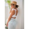 Women's Alys White Tie Knot Bikini Top - Two Pieces - 3