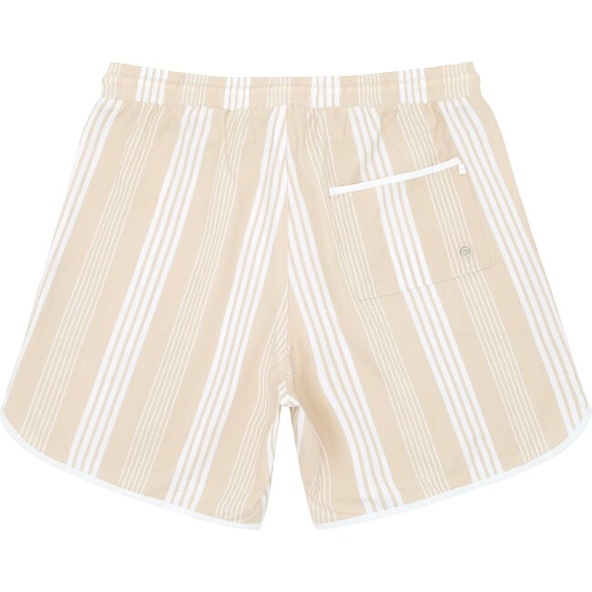 Mens Café Stripe Boardie - Swim Trunks - 5