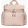 Baby Bag Large in Quartz Embroidered Organic Cotton - Diaper Bags - 1 - thumbnail