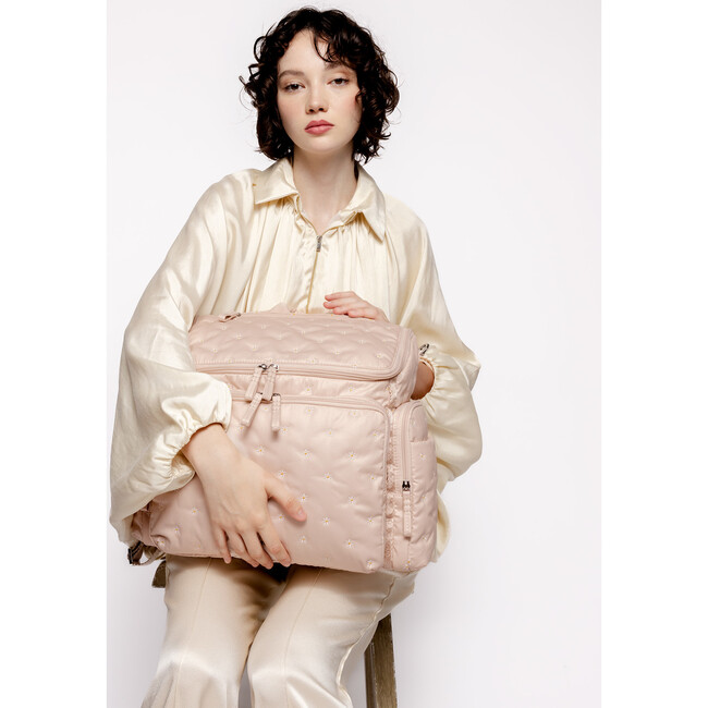 Baby Bag Large in Quartz Embroidered Organic Cotton - Diaper Bags - 2