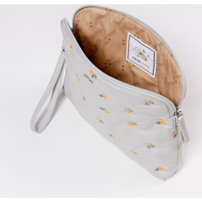 Baby Pouch in Dove Embroidered Organic Cotton - Bags - 5