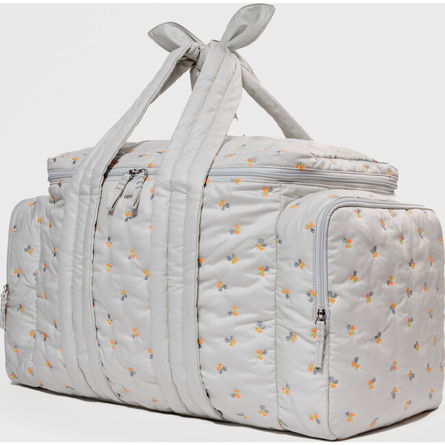 Baby Hospital Bag in Dove Embroidered Organic Cotton - Bags - 4