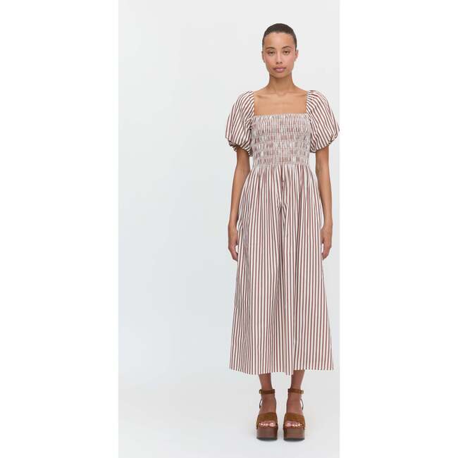The Julia Nap Dress, Rust Stripe - Dresses - 2