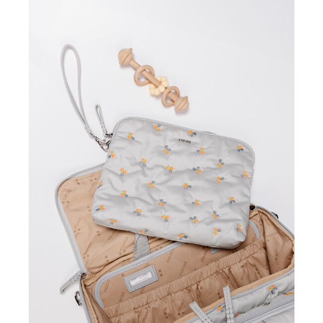 Baby Pouch in Dove Embroidered Organic Cotton - Bags - 6