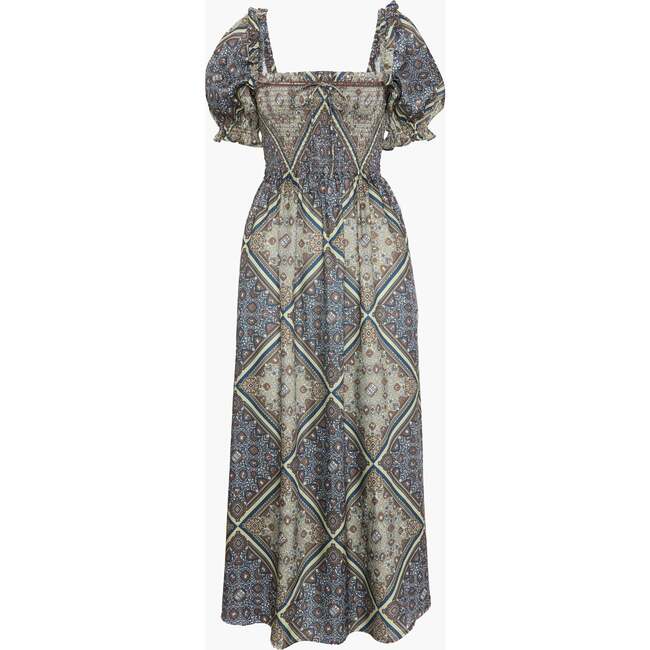 The Scarlett Midi Nap Dress, Olive Equestrian Scarf