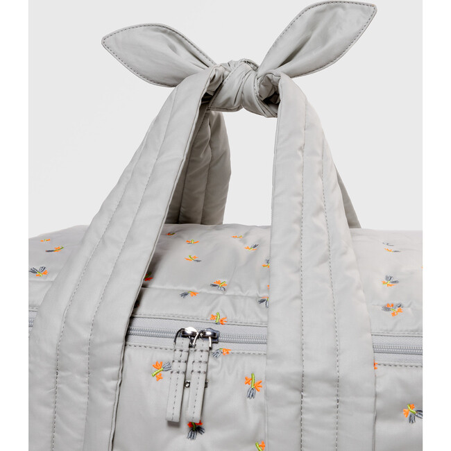 Baby Hospital Bag in Dove Embroidered Organic Cotton - Bags - 5