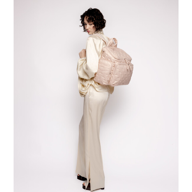 Baby Bag Large in Quartz Embroidered Organic Cotton - Diaper Bags - 4
